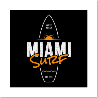 Miami Surf Posters and Art